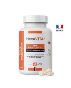 Fer Bisglycinate Hexa³ 60 gélules