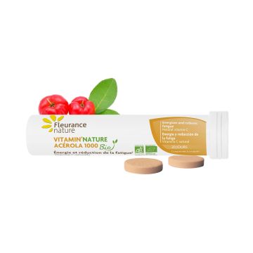 Vitamin'nature® Acérola 1000 Bio Fleurance Nature 20 comprimés