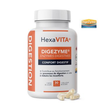 Enzymes Digestives DigeZyme® 30 gélules