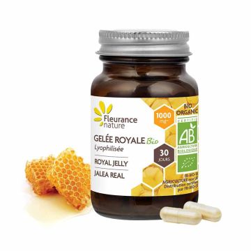 Gelée Royale Bio Lyophilisée Fleurance Nature 30 gélules