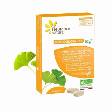 Ginkgo Biloba PLUS Bio Fleurance Nature 30 comprimés