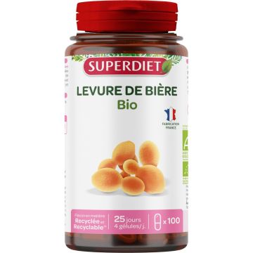 Levure de Bière Bio Superdiet 100 gélules