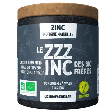Zinc Bio Zzzinc Les Bio Frères 90 comprimés