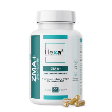 ZMA Zinc Magnésium B6 60 gélules