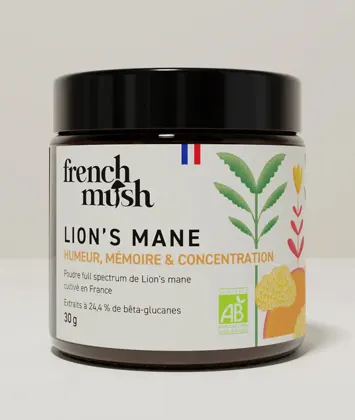 Lion's Mane bio en poudre, French Mush